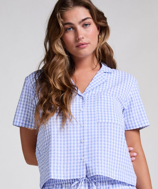 Seersucker Short-Sleeved Jacket