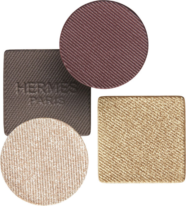 Ombres d'Hermès, powder quartet for the eyes refill, Ombres Mordorées