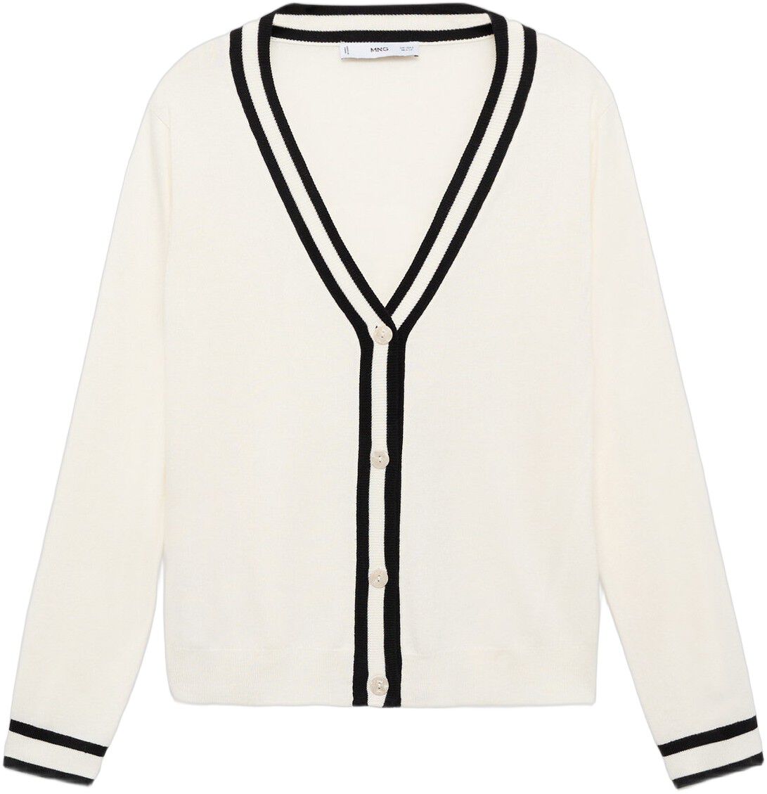 Contrast stripe cardigan