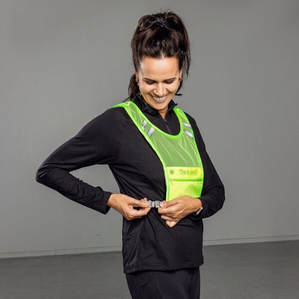 Løbevest med LED Lys.