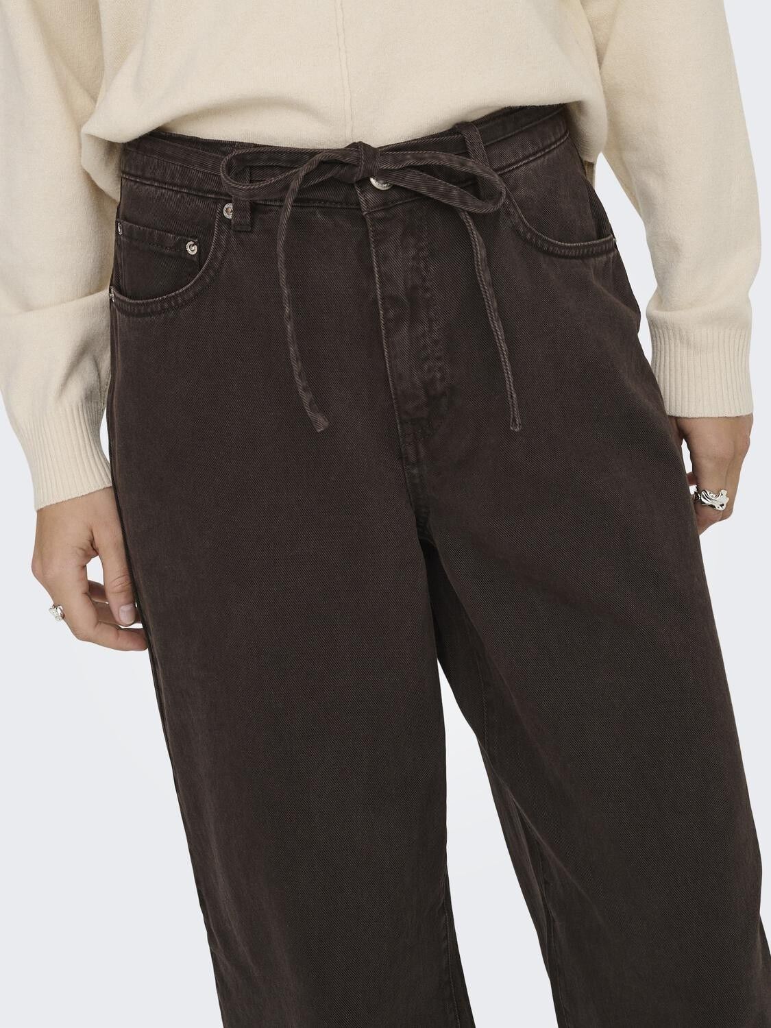 ONLGIANNA MW STRAIGHT DNM BROWN DNM