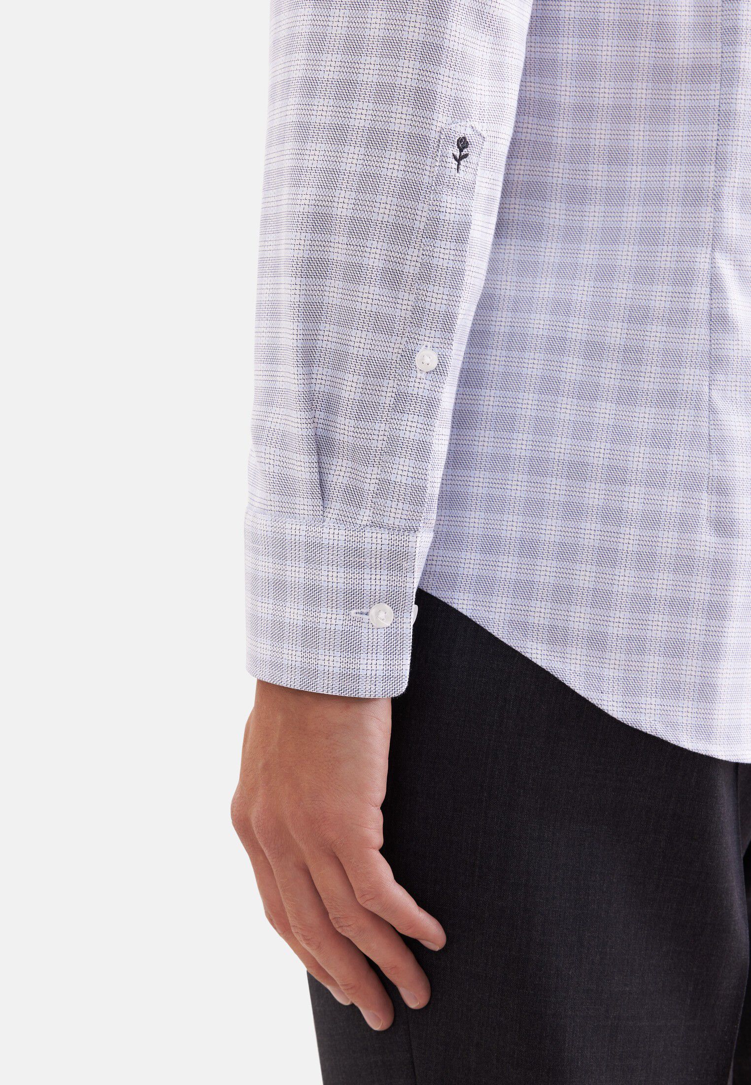Business shirt Slim 1/1 Kent-Collar Check