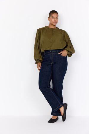 Curvy WA-JENIFER 7 Jeans Mørk denim