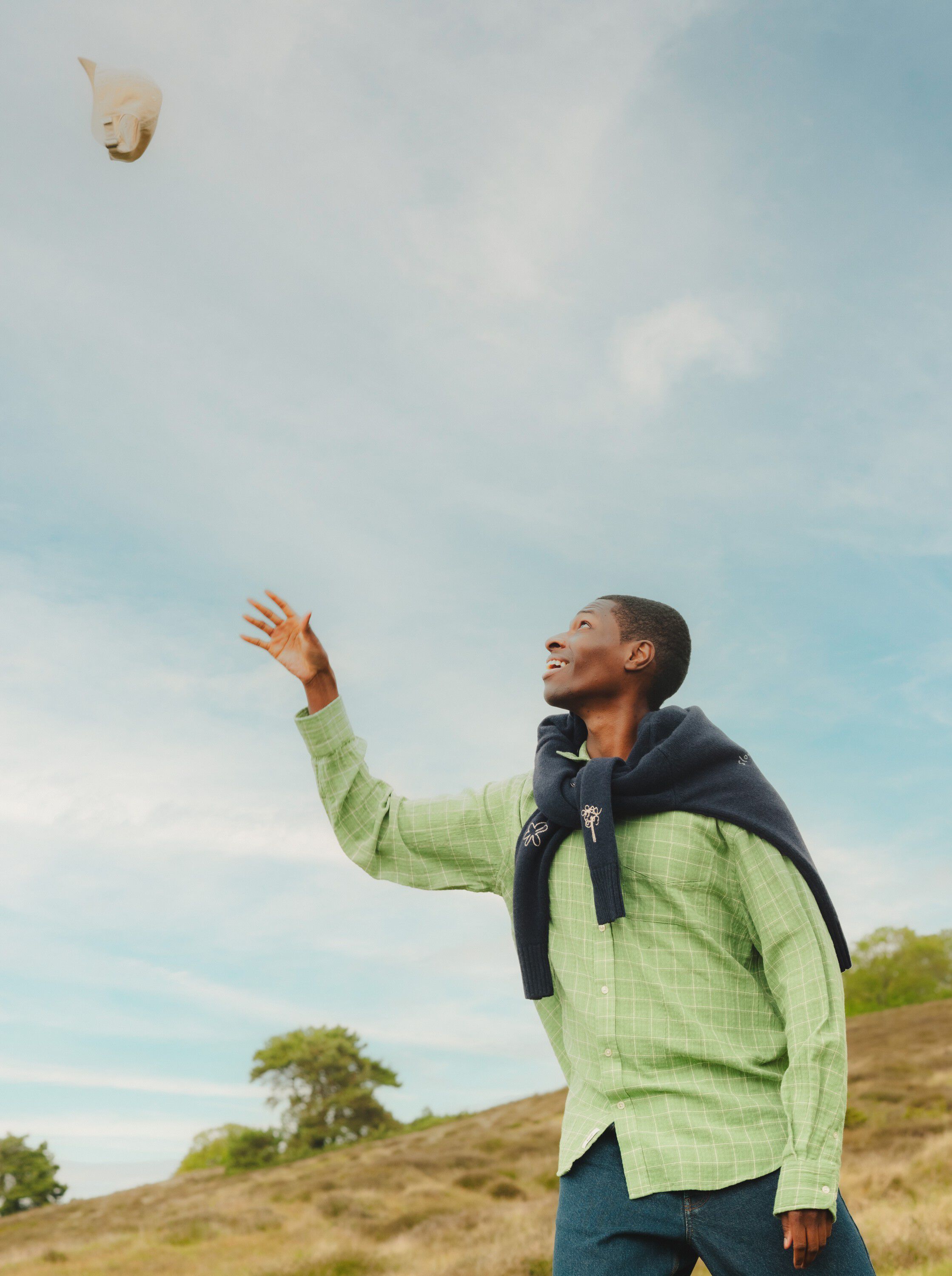 SCOUT RELAXED FIT LOOSE WEAVE CHECK