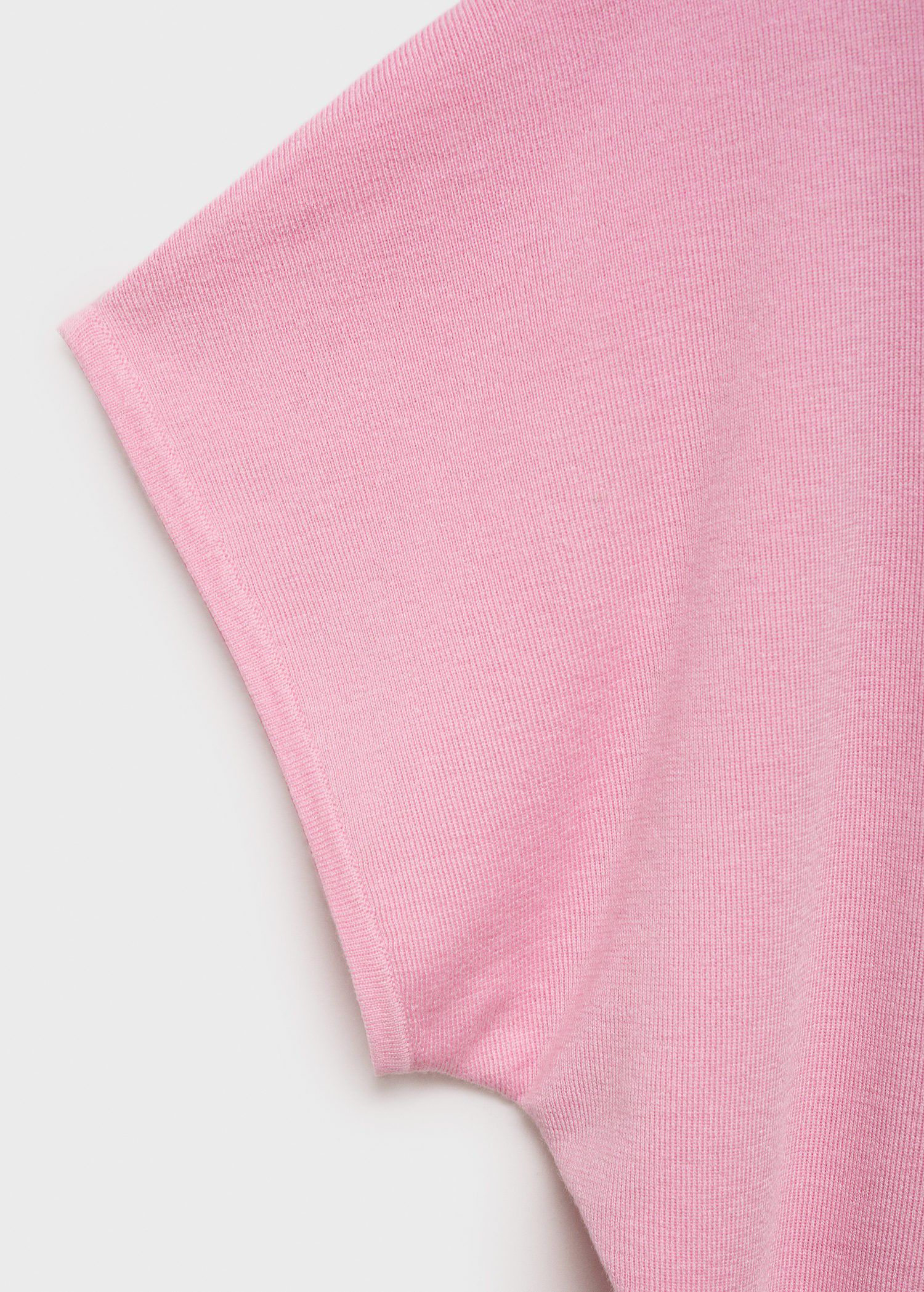 Short-sleeved polo-neck sweater