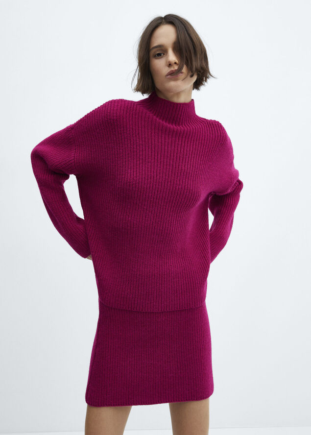Turtleneck knit sweater
