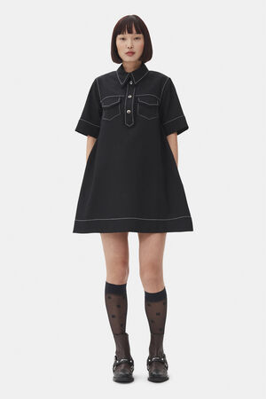 Crepe Sable Mini Dress