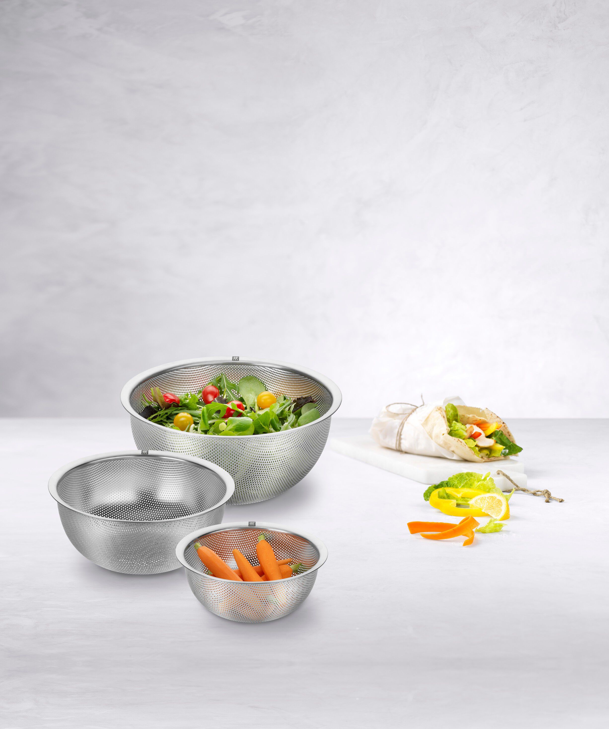 K&oslash;kkenudstyr s&aelig;t, 3-dele, 18/10 rustfrit st&aring;l