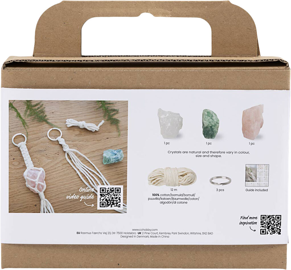 Mini DIY Kit Macram&eacute;, N&oslash;glering