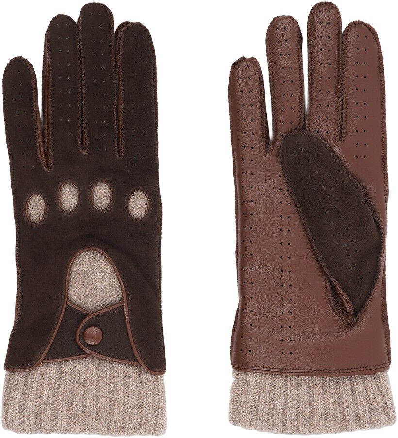 BATIA - DRIVERS SUEDE GLOVES WITH WOOL CUFF