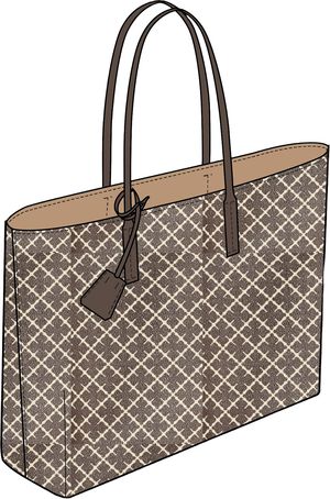 Abigail tote bag med print
