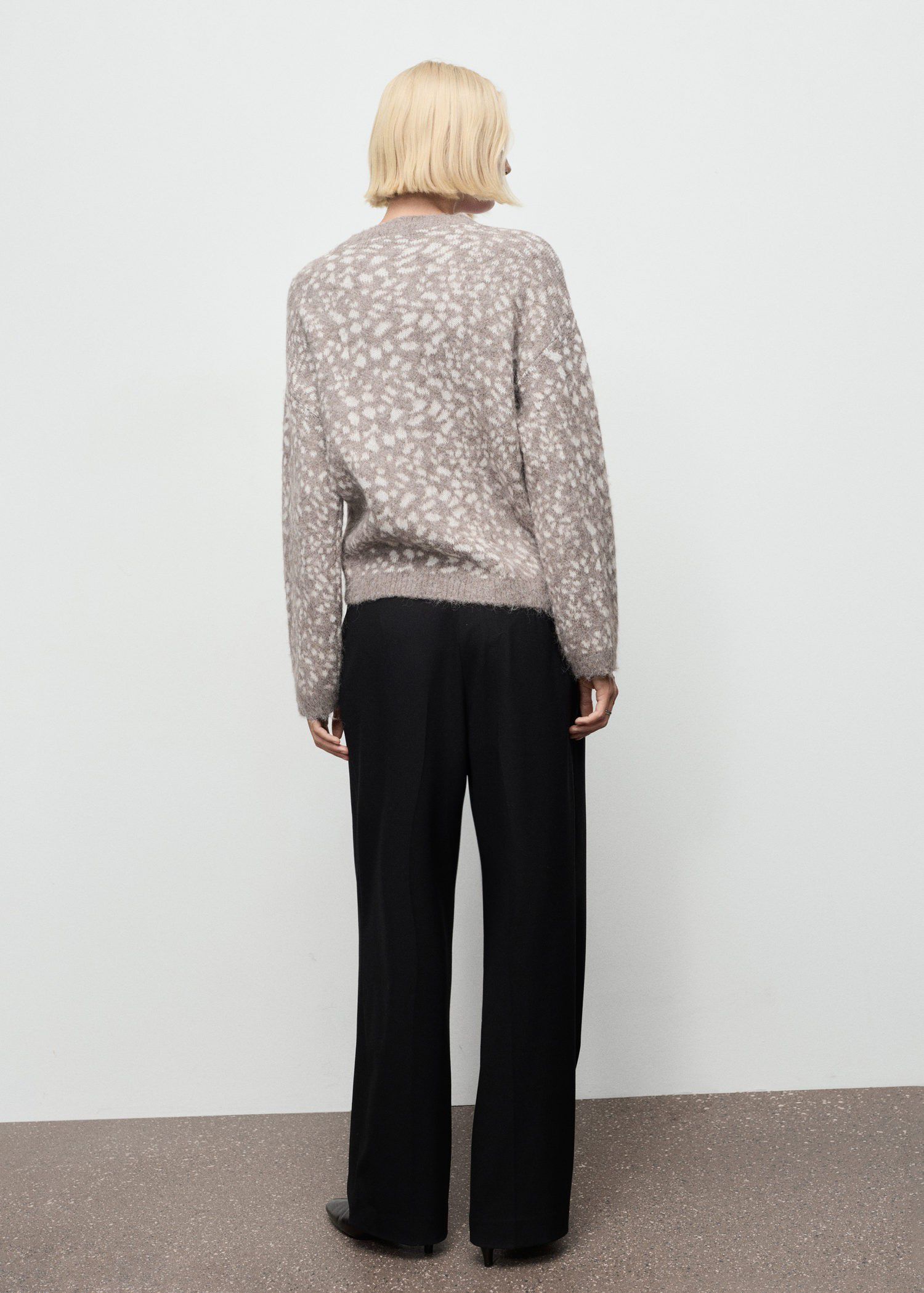 Animal print sweater