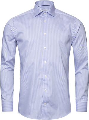 Contemporary Fit Mid Blue Twill Shirt