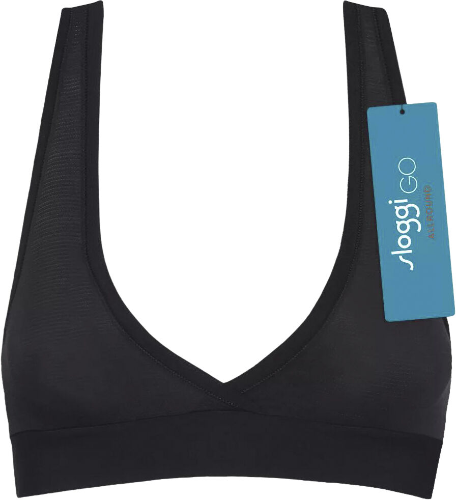 Sloggi Damen Go Ribbed Bralette - Bequemer Sport-BH Ohne Bügel