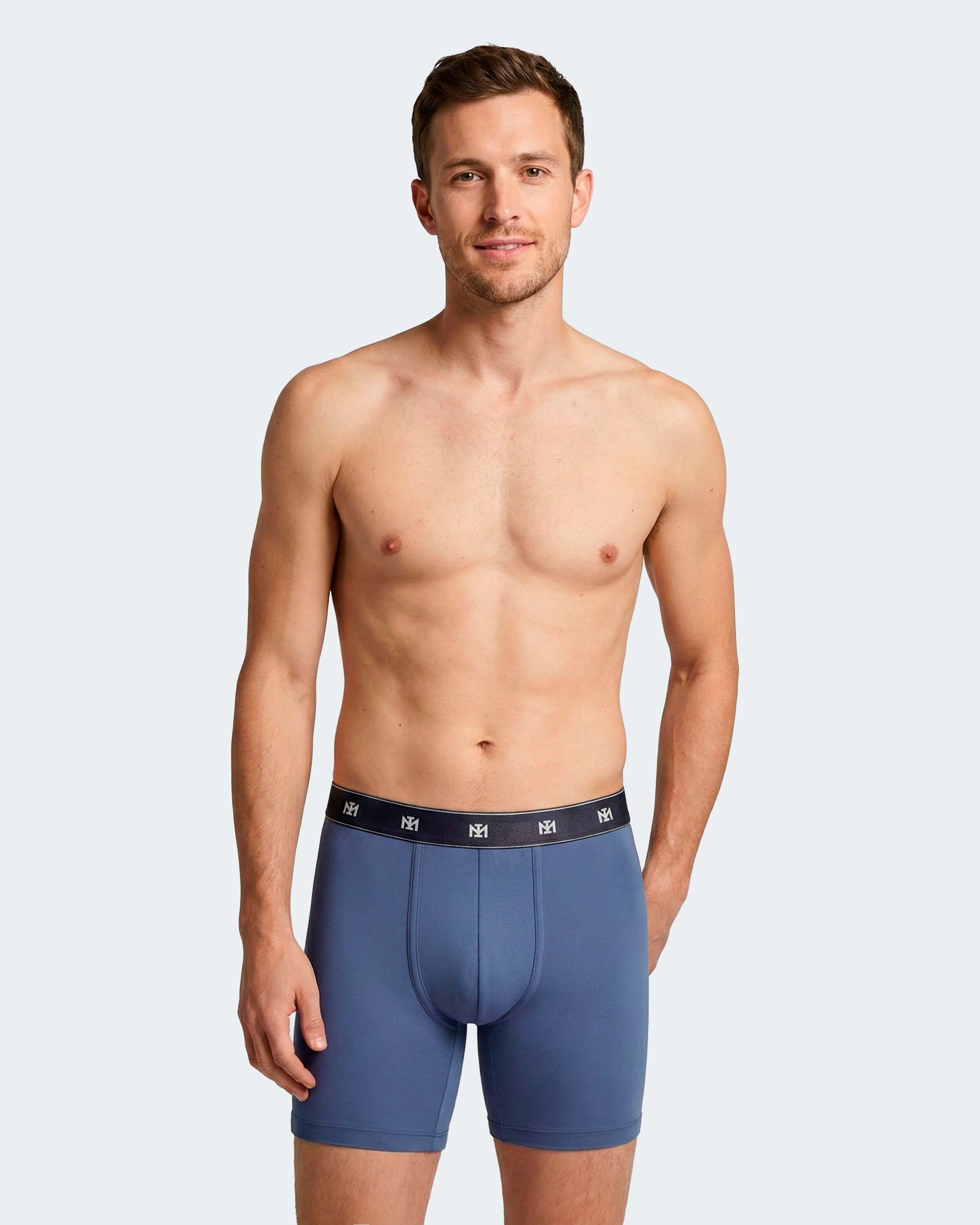 Pack of 2 long men's boxers in Lyocell