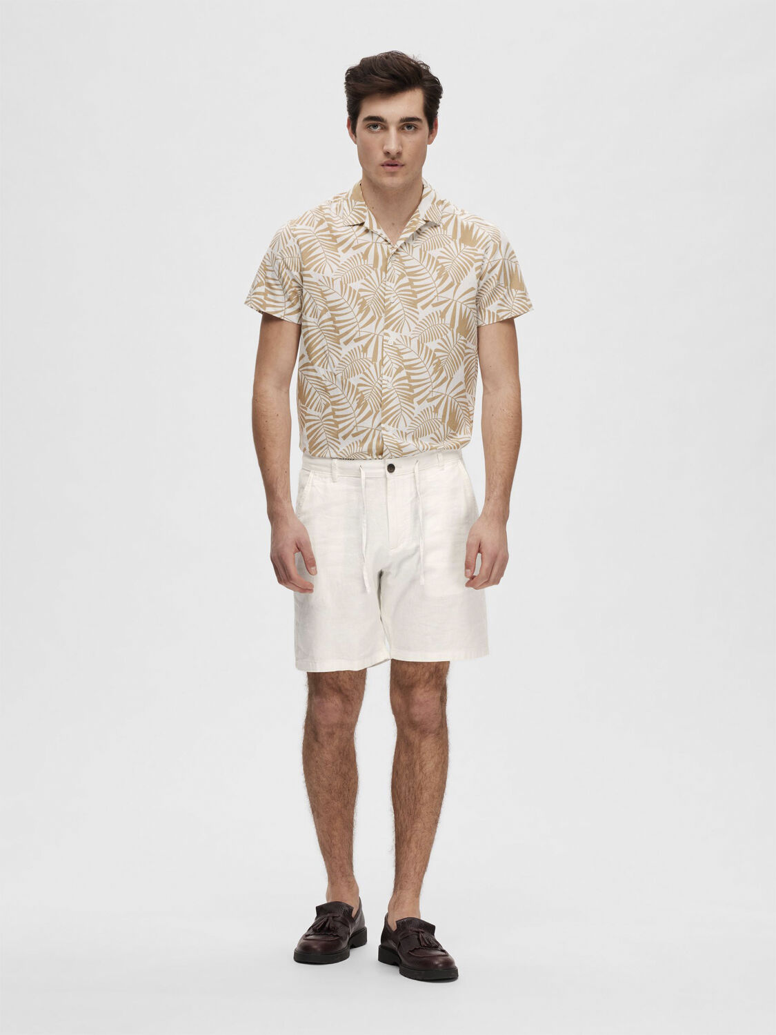 SLHCOMFORT-BRODY LINEN SHORTS W NOO