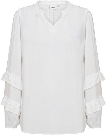 Curvy WA-SIA 38 Bluse Hvid