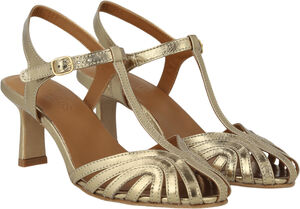 Højhælet sandal med smuk organisk f