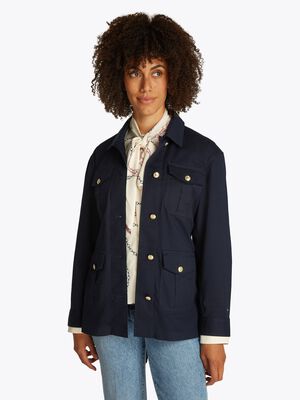 GOLD BUTTON UTILITY JACKET