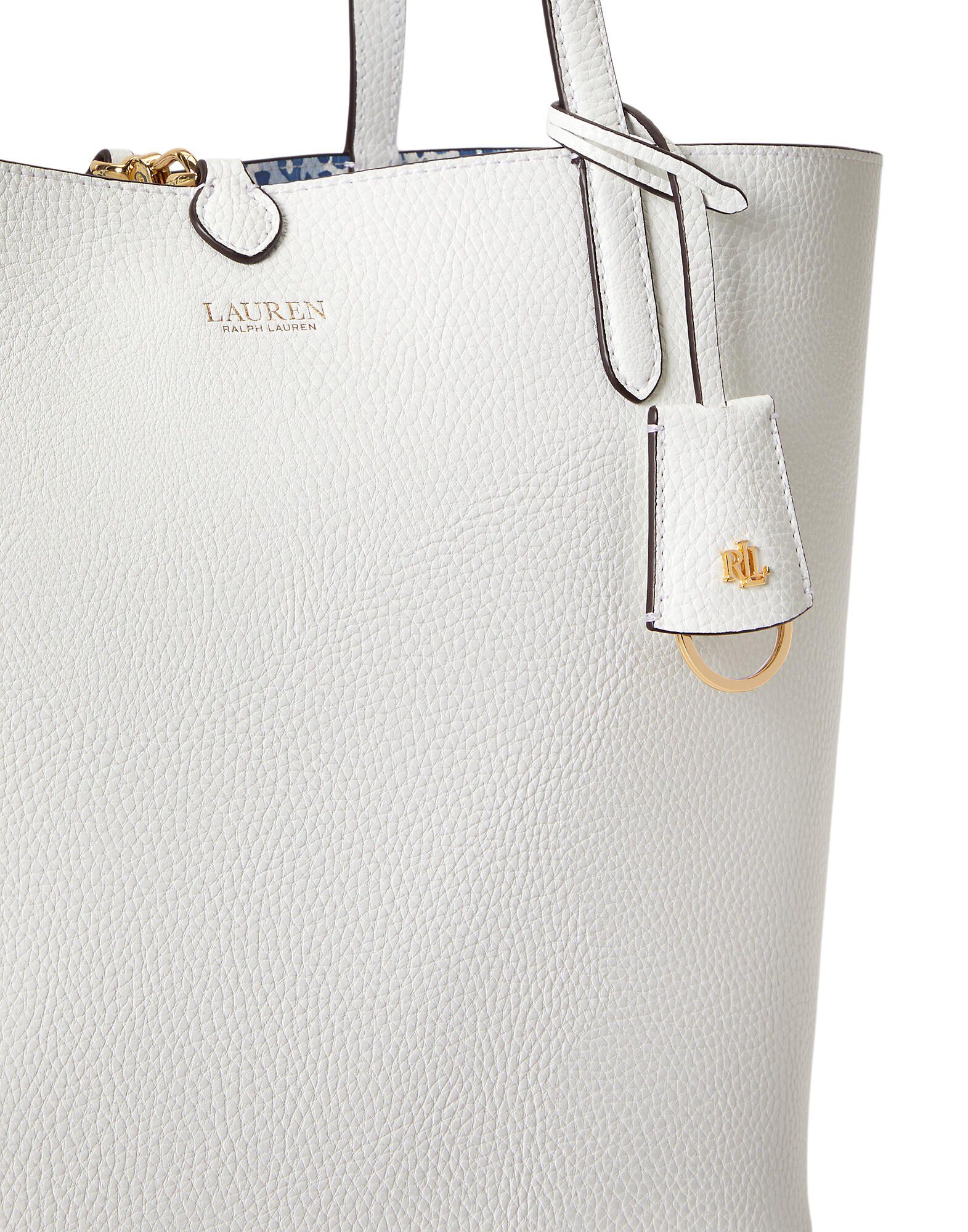 Faux-Leather Large Reversible Tote Bag