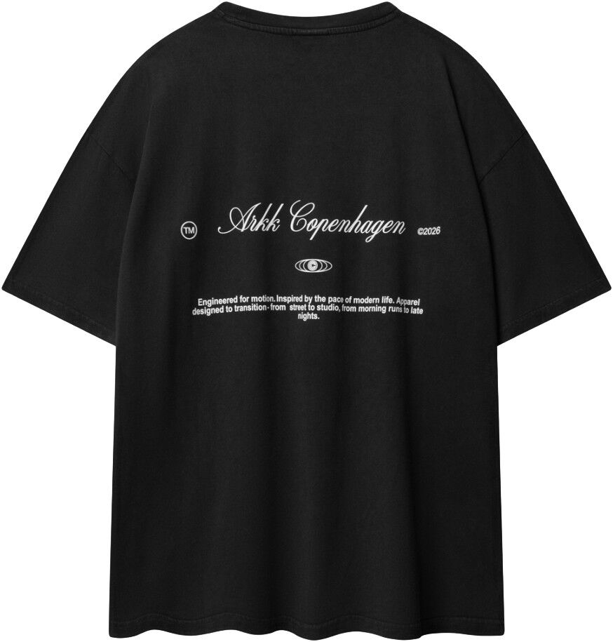 Sans Serif Boxy Tee Black