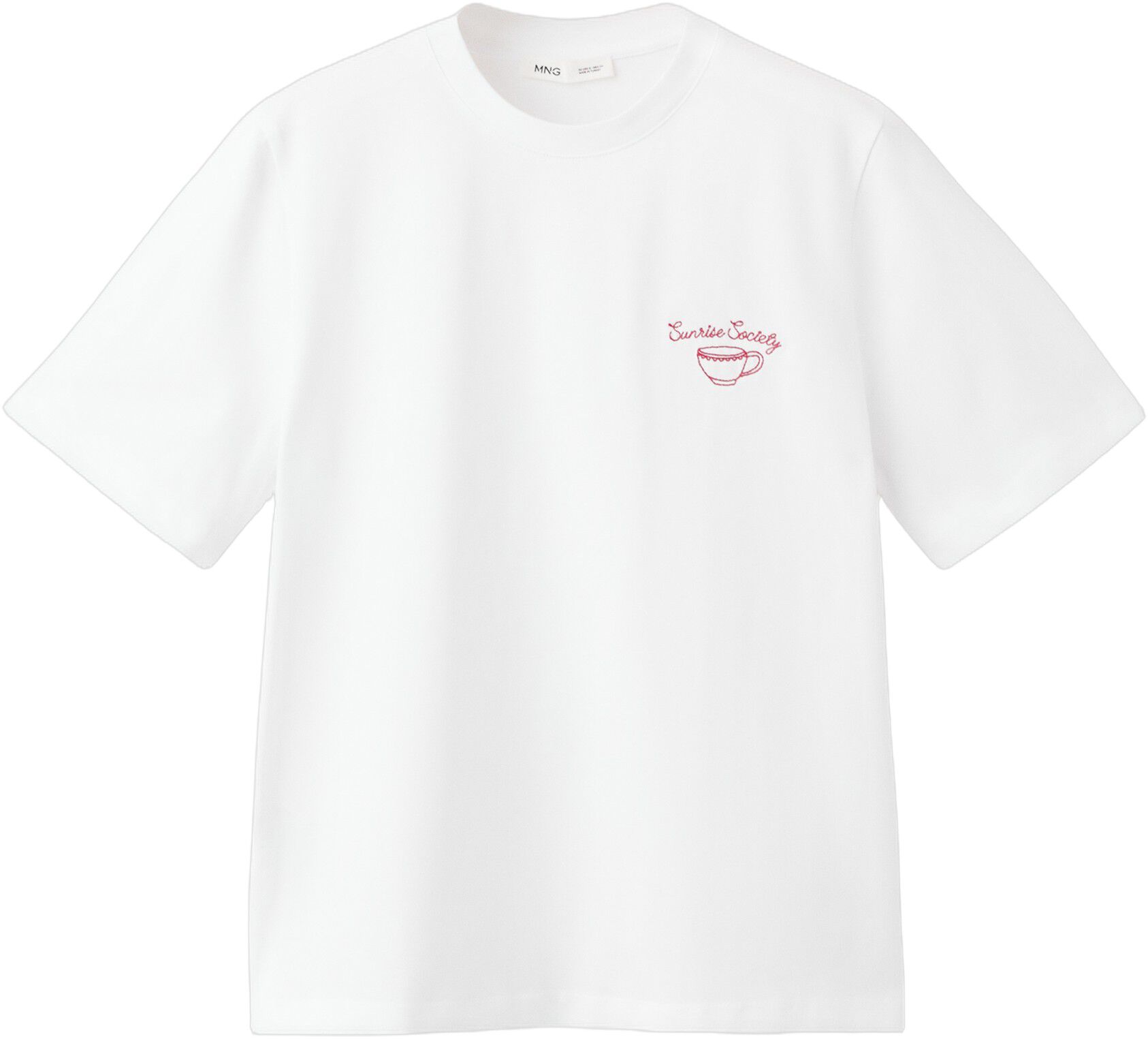 Printed cotton-blend t-shirt
