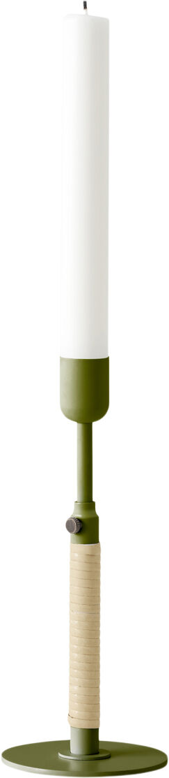 Duca Candleholder, Olive Green