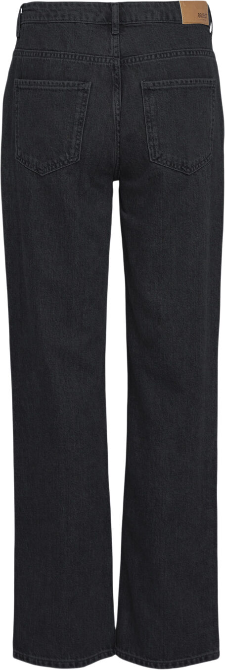 OBJSAVA ELLEN MW STRAIGHT BLK JEANS