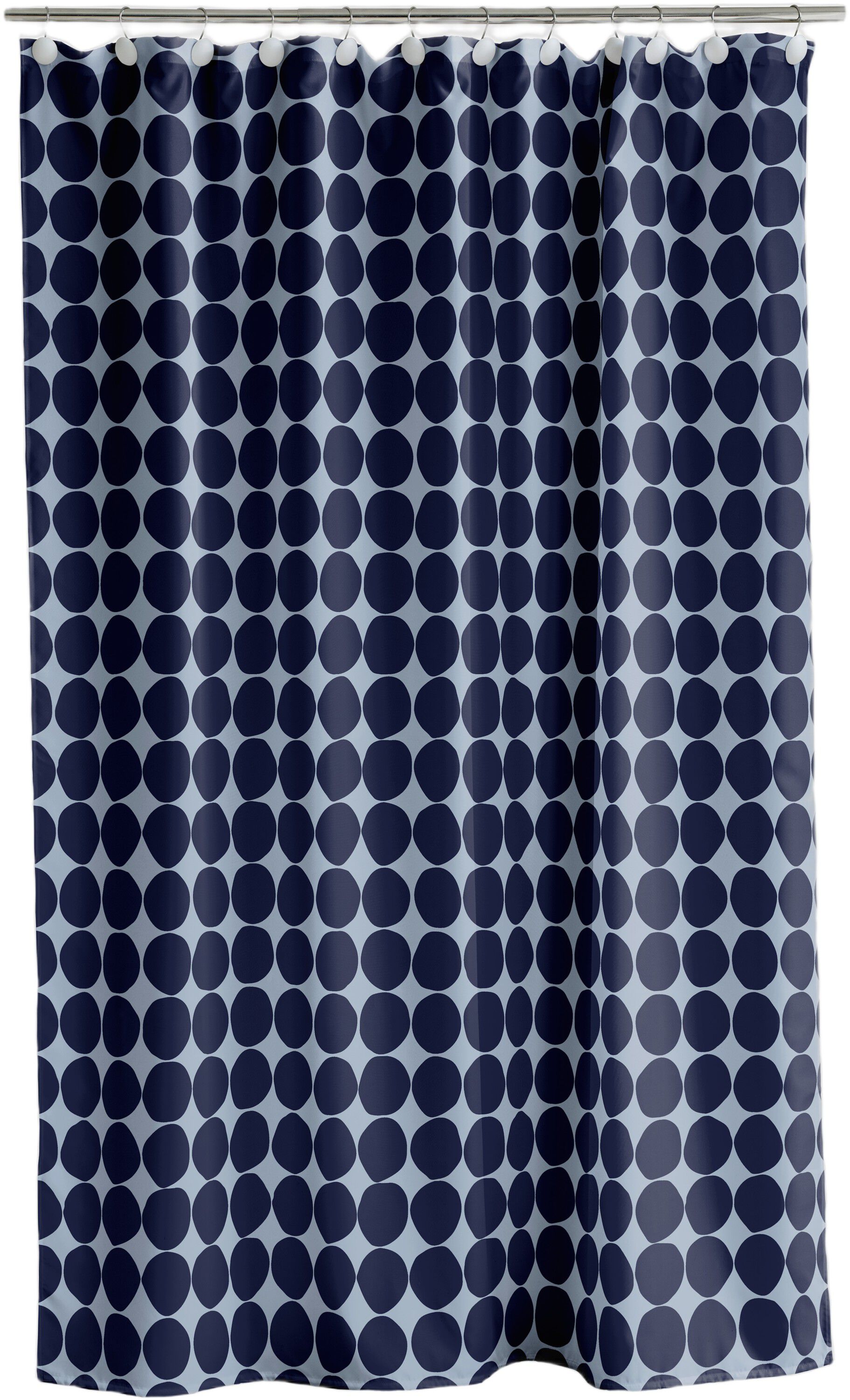 Badeforh&aelig;ng 180x200 Bubbles Linen blue