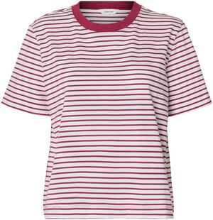 SLFESSENTIAL SS STRIPED BOXY TEE NO