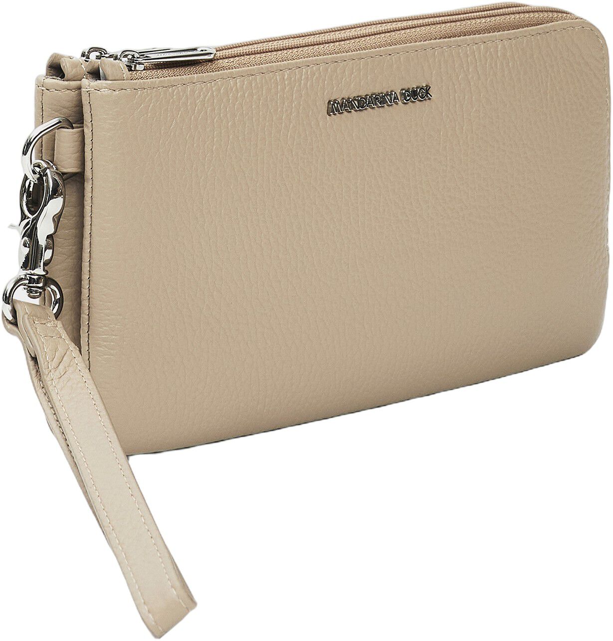 MELLOW LEATHER POUCH / WARM TAUPE