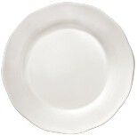 HIGH BREAD PLATE WHITE SILHOUETTE