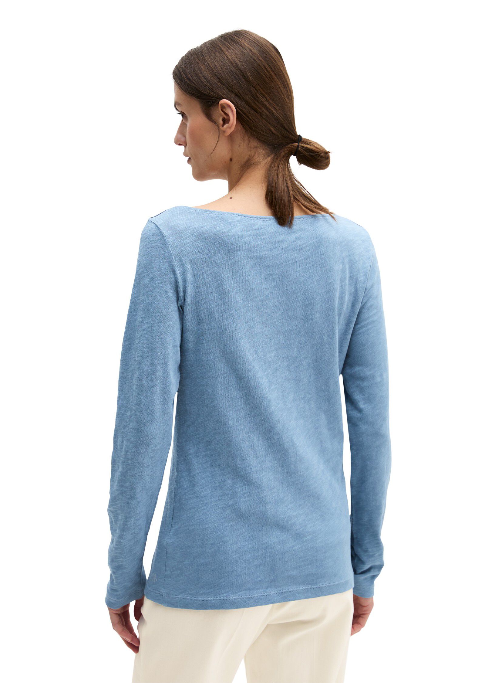 T-shirt, long sleeve, boat neck