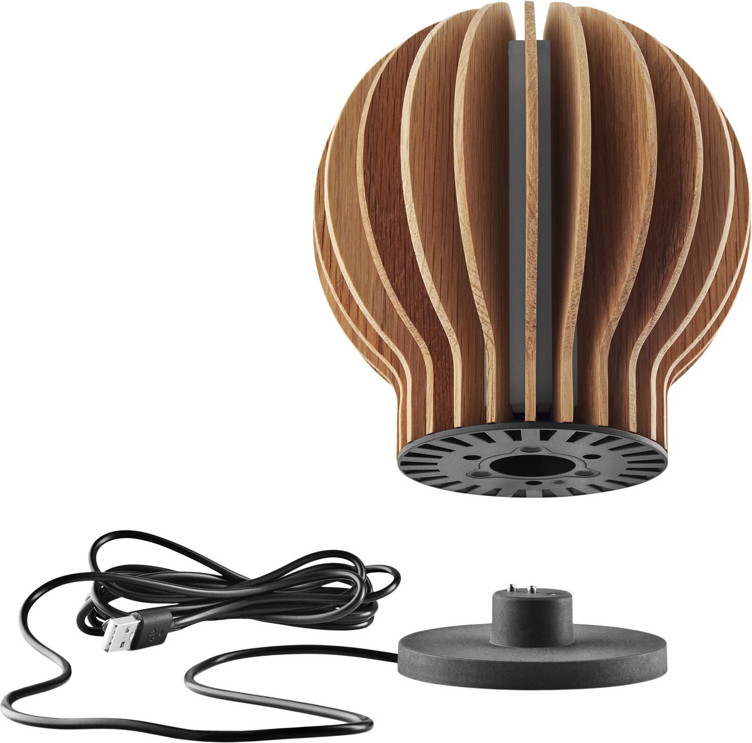 Radiant rund LED lampe Oak