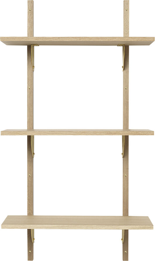 Sector Shelf T/N - Oak - Brass