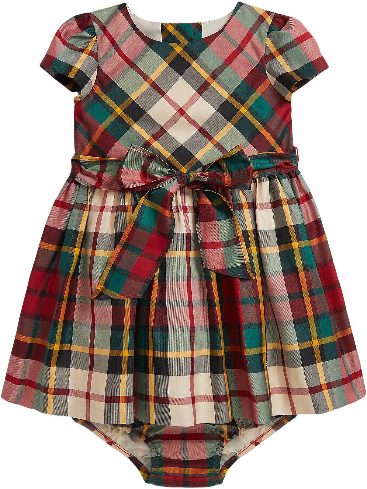 Plaid Twill Dress & Bloomer