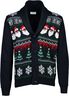 Xmas shawl collar cardigan