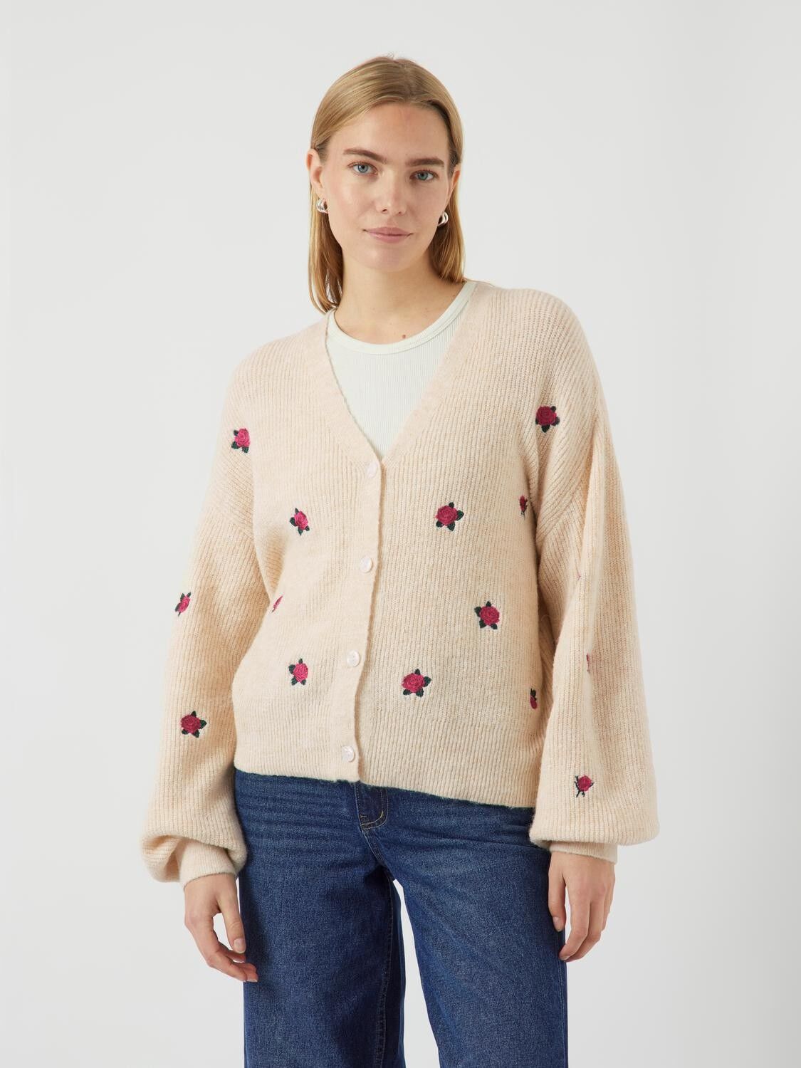 YASFLEUR LS KNIT CARDIGAN S. NOOS