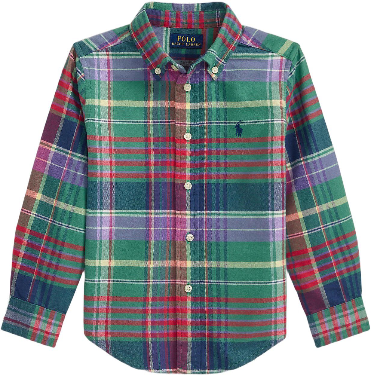 Plaid Brushed Cotton Oxford Shirt