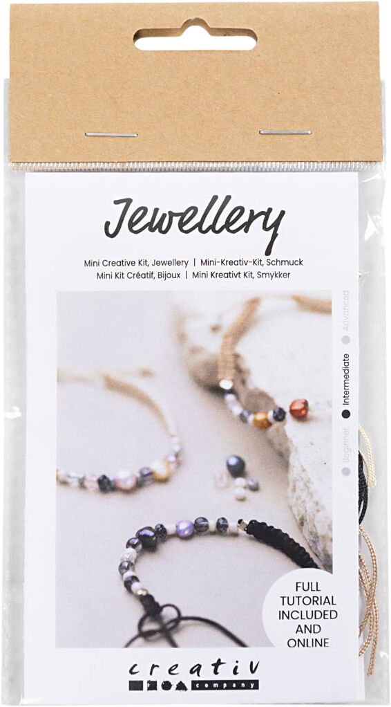 Mini DIY Kit Smykker, Armb&aring;nd med knyttet l&aring;s