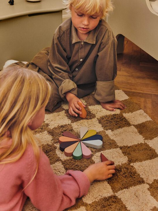 Mara Washable Rug - Tan/Warm Sand