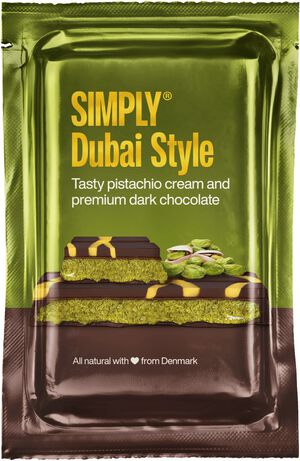 SIMPLY&reg; Pistacie-Chokolade Sharing Bar, M&Oslash;RK (90g)