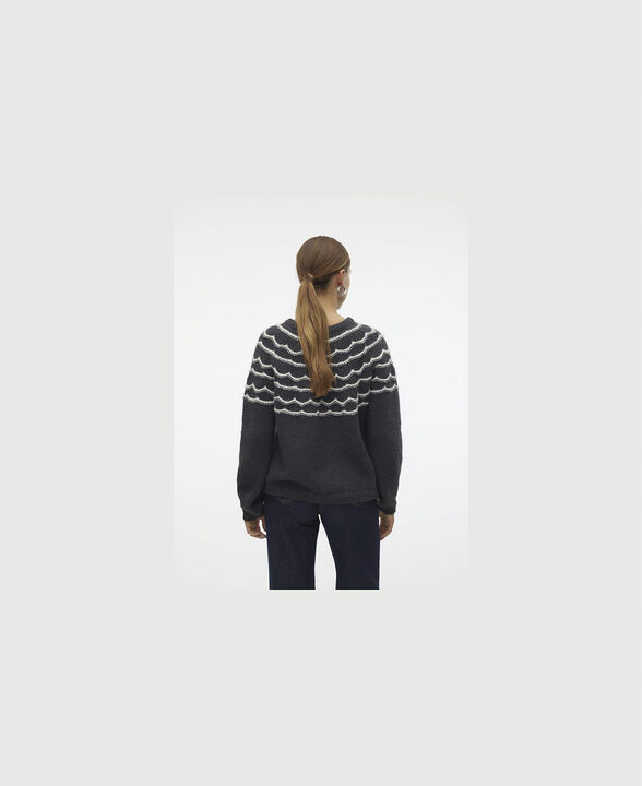 VMCHARMAINE LS O-NECK PULLOVER GA B