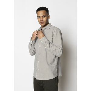 Clean Formal Stretch Stripe Shirt L/S