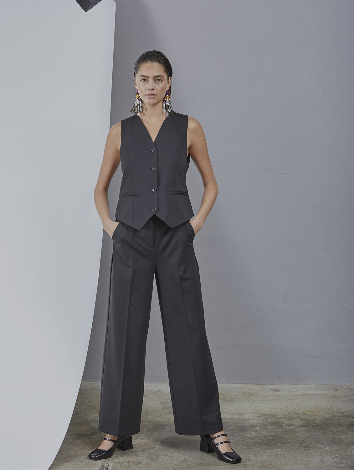 Bukser med brede ben