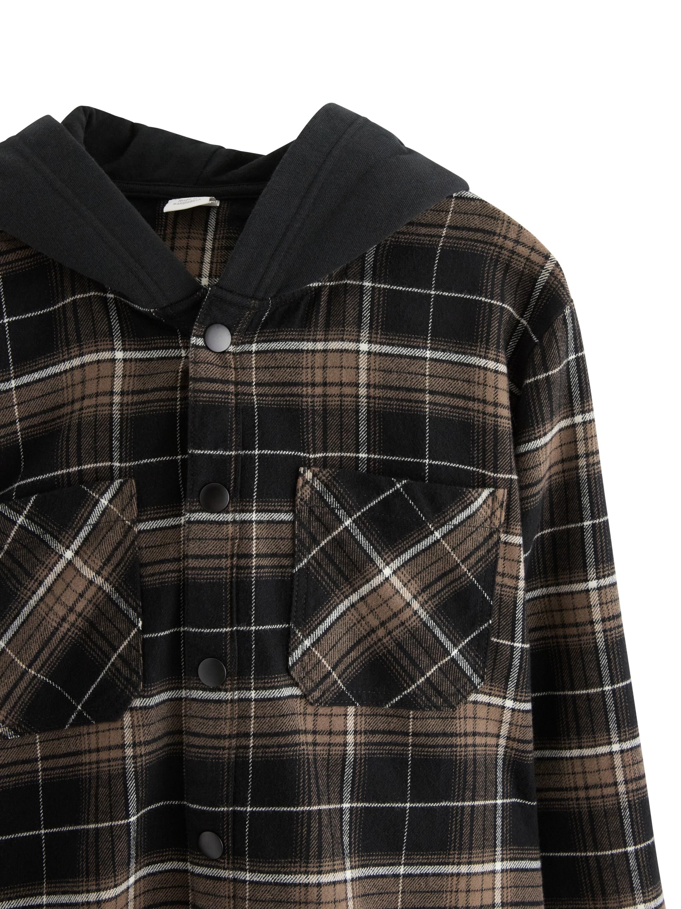 Overtr&oslash;ye i flanell med lange ermer