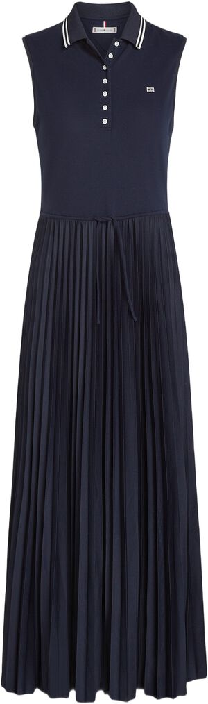 SPORTY PLEATED POLO DRESS NS