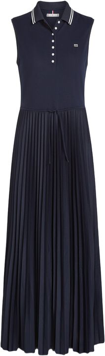 SPORTY PLEATED POLO DRESS NS