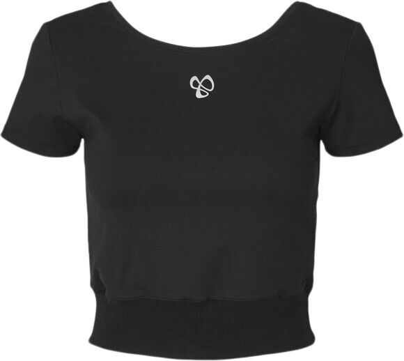 Ribbed Waist Crop T-shirt