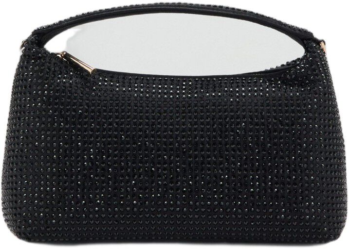 Handbag with rhinestones